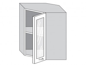1.60.3у Шкаф настенный (h=720) угловой на 600мм со стекл. дверцей в Лангепасе - langepas.магазин96.com | фото