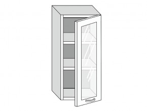 19.40.3 Шкаф настенный (h=913) на 400мм с 1-ой стекл. дверцей в Лангепасе - langepas.магазин96.com | фото