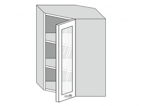 19.60.3у Шкаф настенный (h=913) угловой на 600мм со стекл. дверцей в Лангепасе - langepas.магазин96.com | фото