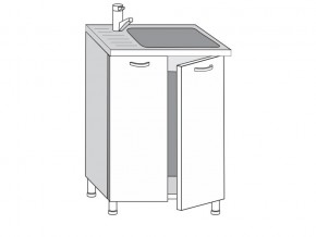 2.60.2мн Шкаф-стол на 600мм под накладную мойку с 2-мя дверцами в Лангепасе - langepas.магазин96.com | фото