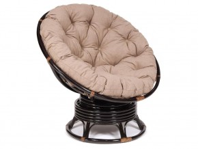 Кресло-качалка Papasan w 23/01 B с подушкой Antique brown, экошерсть Коричневый в Лангепасе - langepas.магазин96.com | фото