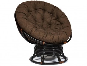 Кресло-качалка Papasan w 23/01 B с подушкой Antique brown, ткань Коричневый в Лангепасе - langepas.магазин96.com | фото