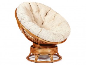 Кресло-качалка Papasan w 23/01 B с подушкой Cognac, ткань Старт в Лангепасе - langepas.магазин96.com | фото