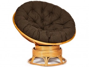 Кресло-качалка Papasan w 23/01 B с подушкой Honey, ткань Коричневый в Лангепасе - langepas.магазин96.com | фото