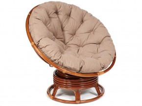 Кресло-качалка Papasan w 23/01 B с подушкой Pecan, экошерсть Коричневый в Лангепасе - langepas.магазин96.com | фото