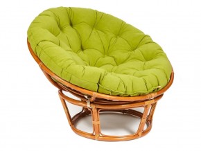 Кресло Papasan 23/01 W с подушкой Cognac, флок Олива в Лангепасе - langepas.магазин96.com | фото